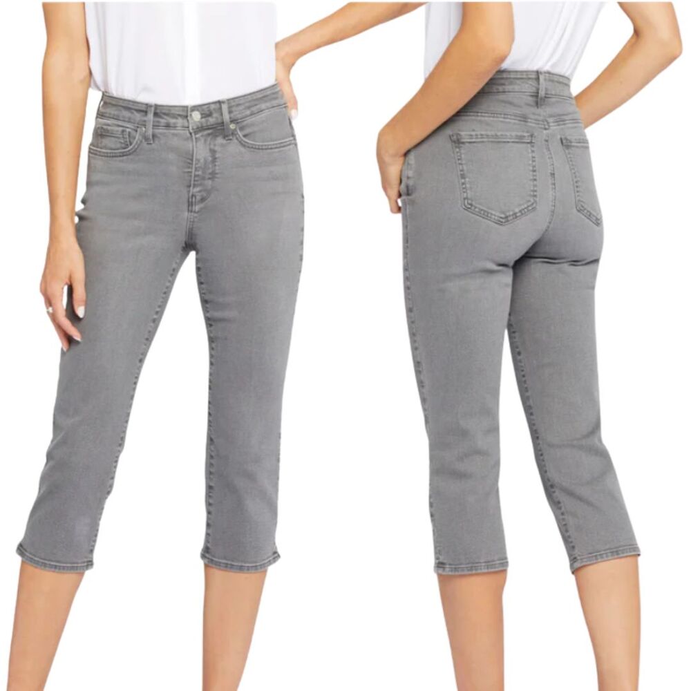 Curves 360 by NYDJ Slim Straight Crop Jeans in Caliente Size 4 NWT